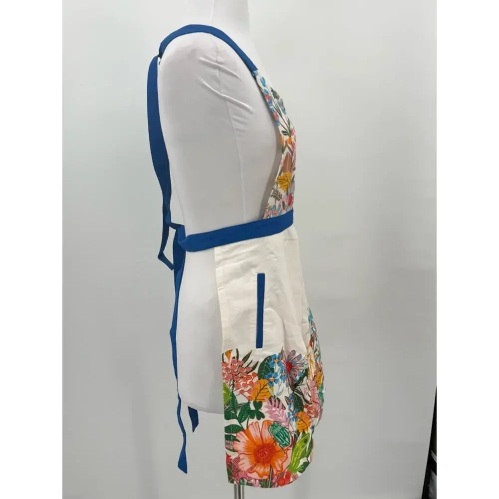 Anthropologie Gardenia Apron Twill Kitchen Baking Cooking Housewarming NEW